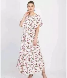 Fabulous Printed Crepe Western Dresses
