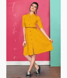 Amazing Printed Cotton Western Dress