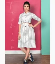 Amazing Printed Cotton Western Dress