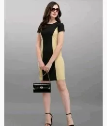 Casual Colour Blocked Lycra Western Wear