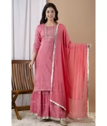 Flared Tier Sharara Suit