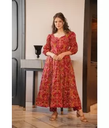 Printed Anarkali Kurti