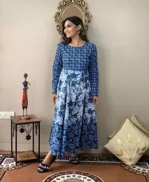 Procin Print Floral Gown