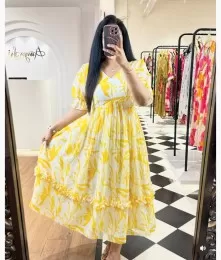 Elegant Stitched Rayon Middi Collection