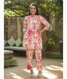 Lovely Rayon Off-White Co-Ord Collection