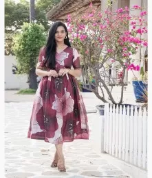 Fabulous Designer Kota Doriya Cotton Purple Dress Collection