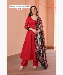 Beautiful Rayon Green Front Cut Suit Collection