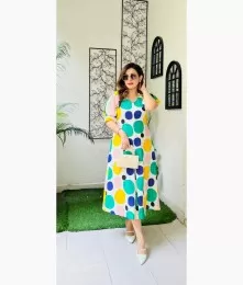 Fabulous Cotton Off- White Midi Cotllection